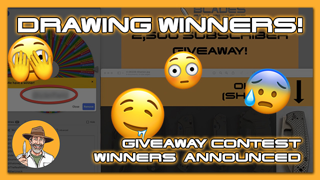 2500 Subscriber Giveaway Winners Announced