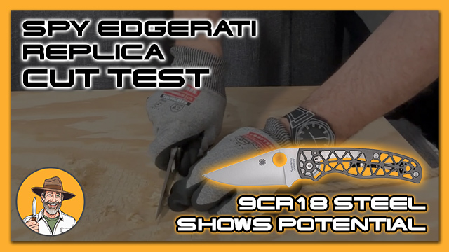 Spyderco Edgerati Cut Test: 9Cr18 Shows Potential